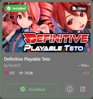 Mod Store: Installed