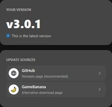 Updates: Version & sources